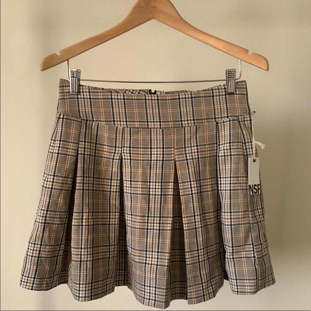 NWT NSF Emina Plaid Skirt.